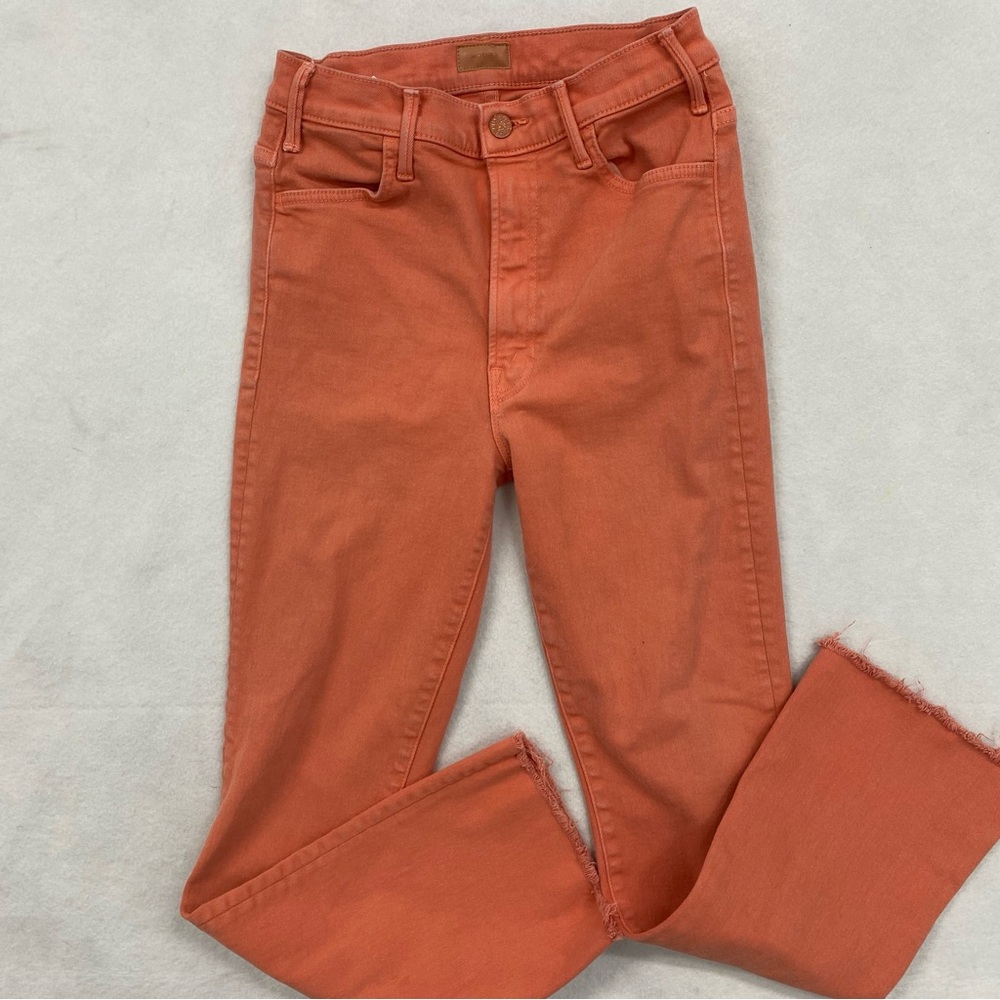 MOTHER Flare Jeans in Orange